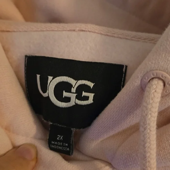 UGG Women's Soft Pink Hoodie - Picture 3 of 3